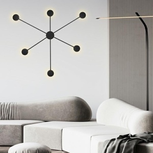 Aplica de perete LED design ambiental SHADOW M negru 238187 universul-luminii.ro