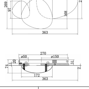 Aplica de perete LED design decorativ ambiental Jack-stone auriu 100947 universul-luminii.ro