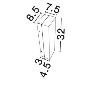 Aplica de perete LED design decorativ SHADO L-32cm - Img 4