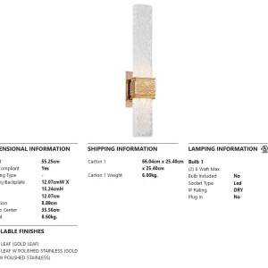 Aplica de perete LED design elegant FREEZE lucrata manual - Img 3