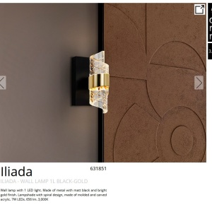 Aplica de perete LED design elegant Iliada - Img 5