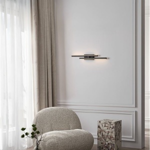 Aplica de perete LED design modern AMICA negru 169277 universul-luminii.ro