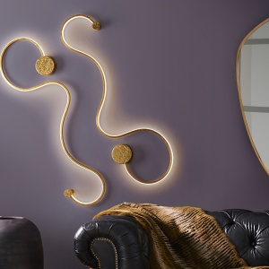 Aplica de perete LED design modern decorativ Grafos auriu SV-227032 75307 universul-luminii.ro