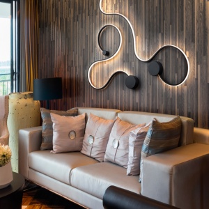 Aplica de perete LED design modern decorativ Grafos negru SV-227117 75377 universul-luminii.ro