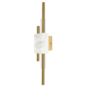 Aplica de perete LED design modern Marble, alb - Img 1