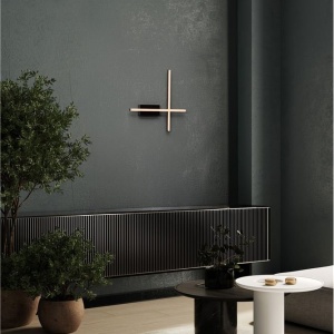 Aplica de perete LED design modern QUAM negru 245977 universul-luminii.ro