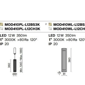 Aplica de perete LED design modern Sonata alama 212227 universul-luminii.ro