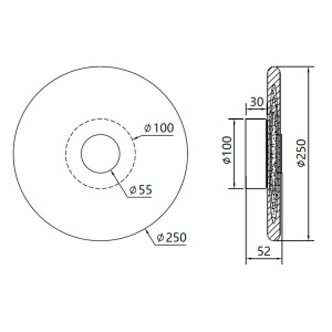 Aplica de perete LED metal auriu, sticla Goldi - Img 2