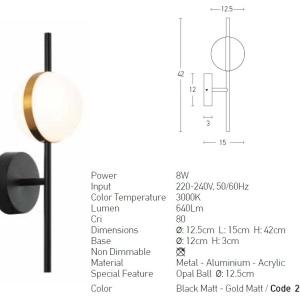 Aplica de perete LED moderna design deosebit Roxie - Img 2