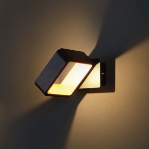Aplica de perete LED, negru/auriu Tokyo II W0169 MX