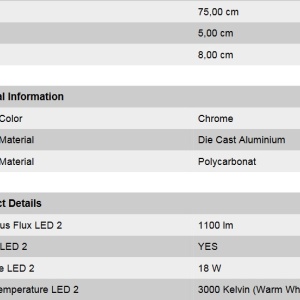 Aplica de perete LED pentru oglinda baie, IP44 Argo 75cm Soff 3-479 chrom OR 43397 universul-luminii.ro