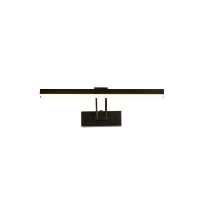 Aplica de perete LED pentru oglinda sau tablou Rhodes negru, L-40cm