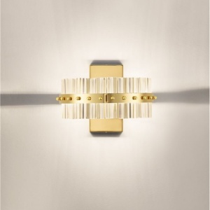 Aplica de perete LED Sticla, Baza Aurie Kezo 251247 universul-luminii.ro
