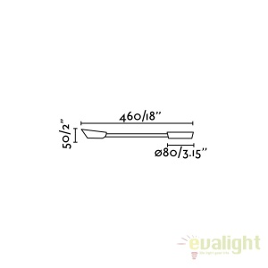 Aplica de perete LED stil modern BOKEN alba 41031 50707 universul-luminii.ro