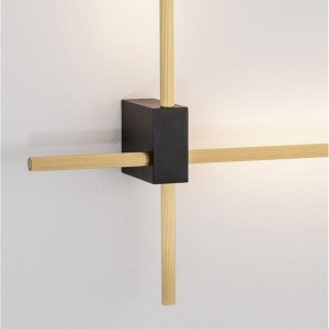 Aplica de perete liniara LED CCT PEAK auriu - Img 4