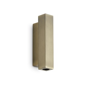 Aplica de perete LOOK LED AP2 SQUARE D30 H150 ON-OFF OTTONE 3000K