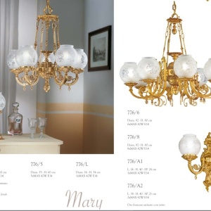 Aplica de perete LUX design clasic realizata manual Mary 162447 universul-luminii.ro