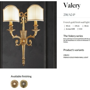 Aplica de perete LUX design clasic realizata manual Valery - Img 3