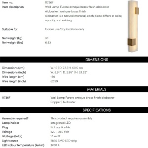 Aplica de perete LUX design deosebit Furore LED - Img 2