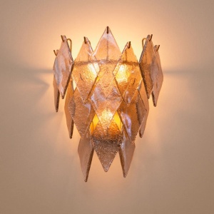 Aplica de perete LUX, Sticla Realizata Manual, Rhombus 167637 universul-luminii.ro