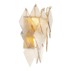 Aplica de perete LUX, Sticla Realizata Manual, Rhombus 244287 universul-luminii.ro