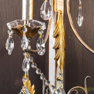 Aplica de perete LUX super eleganta cristal 2 brate Miramare WA 2-1305/2 silber-goldOR 44147 universul-luminii.ro