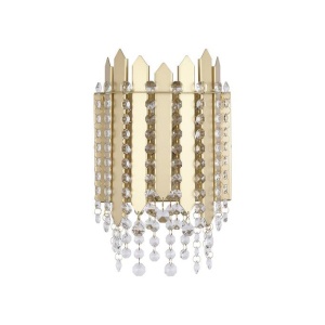 Aplica de perete metal auriu, cristale din sticla Spear 627007 universul-luminii.ro