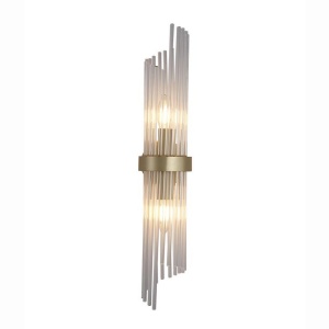 Aplica de perete metal auriu, tije din sticla Lara 562567 universul-luminii.ro
