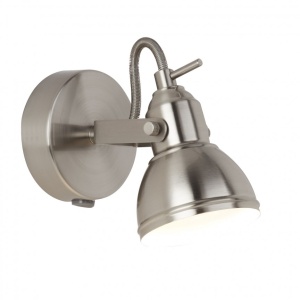Aplica de perete moderna cu spot directionabil Focus argintiu satin 1541SS SRT