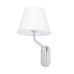 Aplica de perete moderna design elegant ETERNA crom/alb 84157 universul-luminii.ro