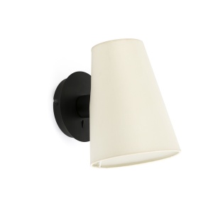 Aplica de perete moderna design elegant LUPE negru/bej 84197 universul-luminii.ro