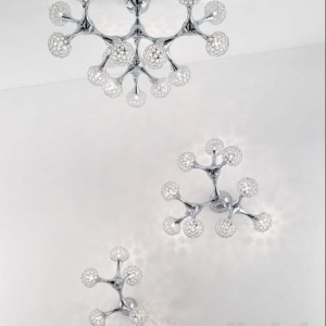Aplica de perete moderna, finisaj cromat, NODI CRYSTAL PL5 098043 181537 universul-luminii.ro
