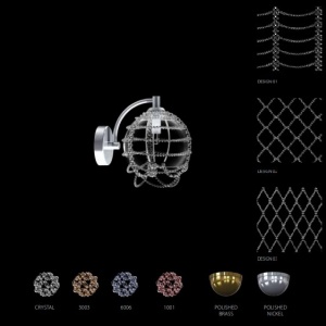 Aplica de perete moderna Vision, design LUX cristal ROSÉE BALL 98477 universul-luminii.ro