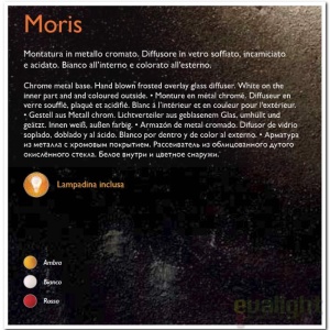 Aplica de perete MORIS AP2 rosu 34560 42327 universul-luminii.ro