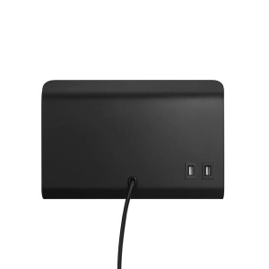 Aplica de perete, mufa USB, design modern ROOMI negru 2112551003 NL 197177 universul-luminii.ro