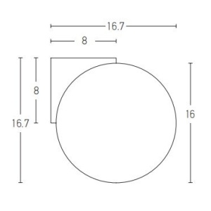Aplica de perete pentru baie design modern Tylor alama 154197 universul-luminii.ro