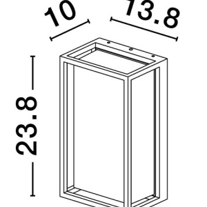 Aplica de perete pentru iluminat exterior IP65 REGINA 205927 universul-luminii.ro