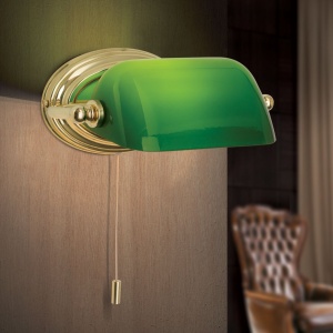 Aplica de perete stil clasic HARVARD alama/verde 157247 universul-luminii.ro