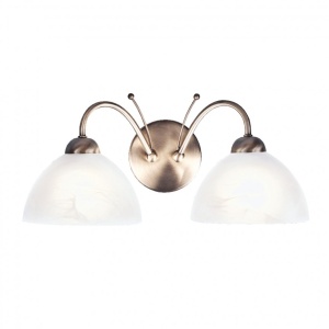 Aplica de perete stil clasic Milanese 2L alama antic 1132-2AB SRT