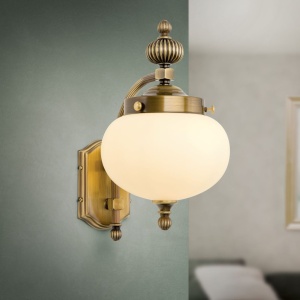 Aplica de perete stil clasic Nostalgie down alama antique/champagne 155727 universul-luminii.ro