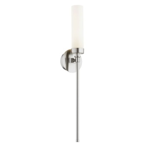 Aplica de perete stil elegant PRESTON nickel/sticla opal