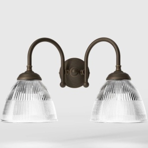 Aplica de perete stil neoclasic din alama si sticla Elide - Img 4