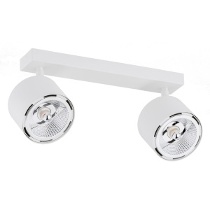Aplica de perete/tavan cu 2 spoturi ajustabile CLEAVLAND alba 103497 universul-luminii.ro