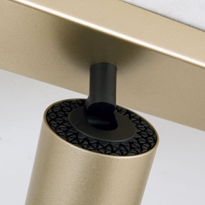 Aplica de perete/tavan cu Spoturi stil minimalist modern SEAN 6L auriu 215537 universul-luminii.ro