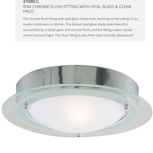 Aplica de perete / tavan pentru baie IP44 Discs 20cm 3108CC SRT 57887 universul-luminii.ro