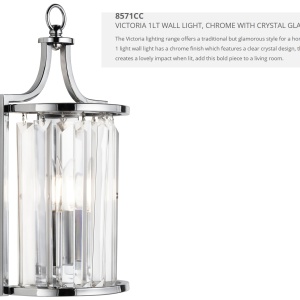 Aplica de perete traditionala stil clasic Victoria crom 8571CC SRT 43657 universul-luminii.ro