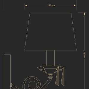 Aplica design clasic cristal Asfour Monza - Img 3