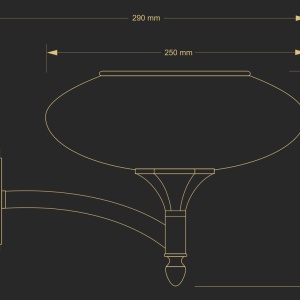 Aplica design clasic realizata manual Decor - Img 2