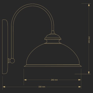 Aplica design clasic realizata manual Lido 62557 universul-luminii.ro