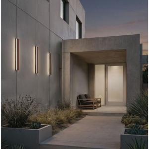 Aplica exterior corten liniara 60cm IP65 LED 2700K RANGE - Img 2